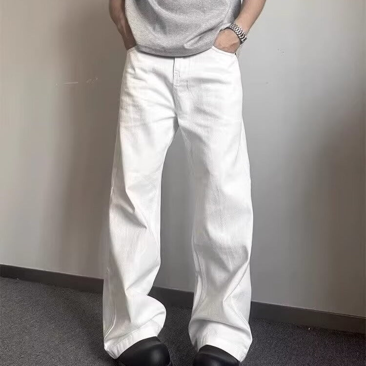 Ritz White Jeans | Men’s Wide-Leg Street Denim