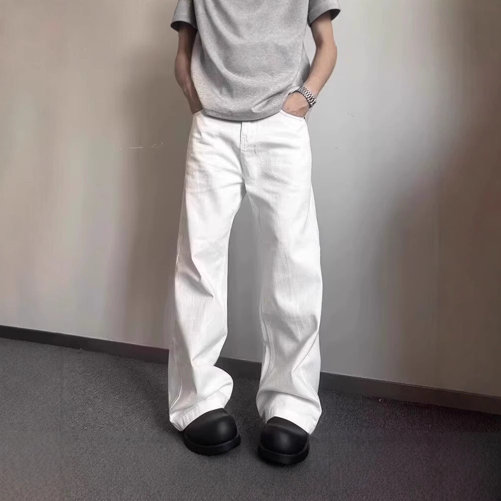 Ritz White Jeans | Men’s Wide-Leg Street Denim
