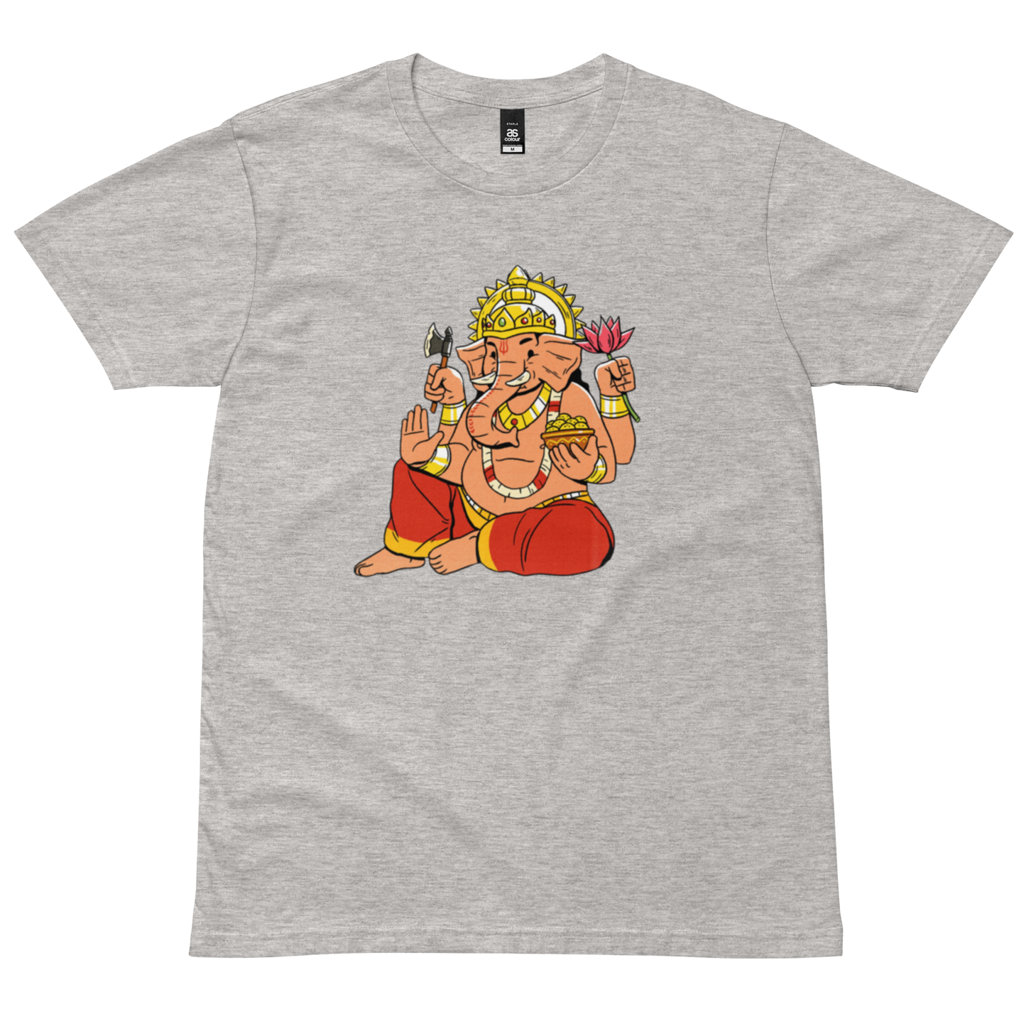 Men's staple tee: Lord Ganesh, Nepali script