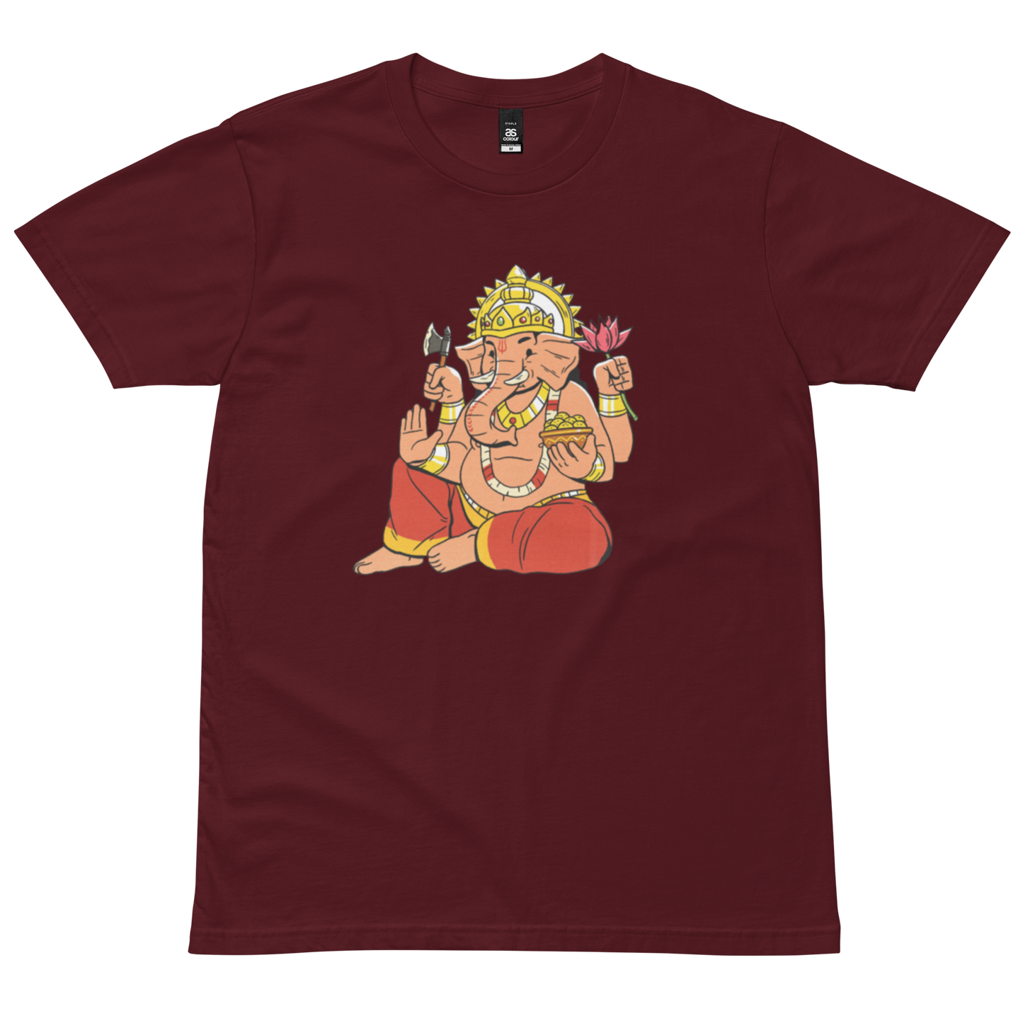 Men's staple tee: Lord Ganesh, Nepali script
