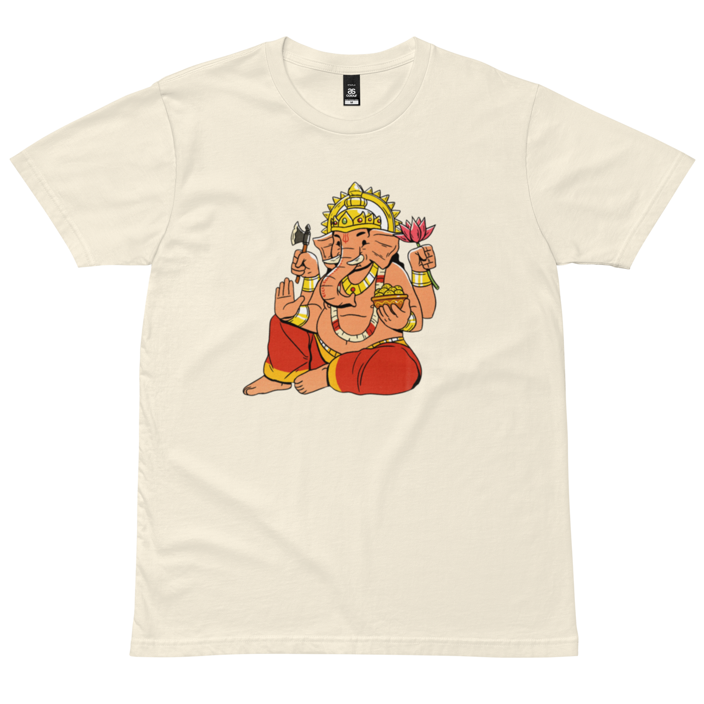 Men's staple tee: Lord Ganesh, Nepali script