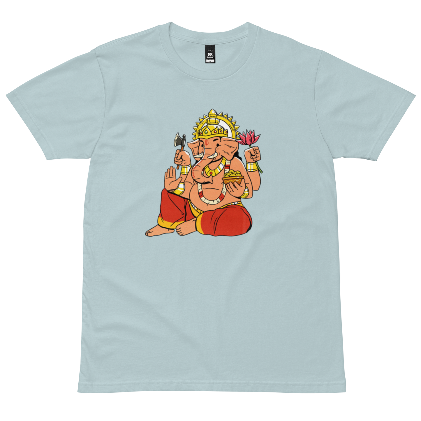 Men's staple tee: Lord Ganesh, Nepali script