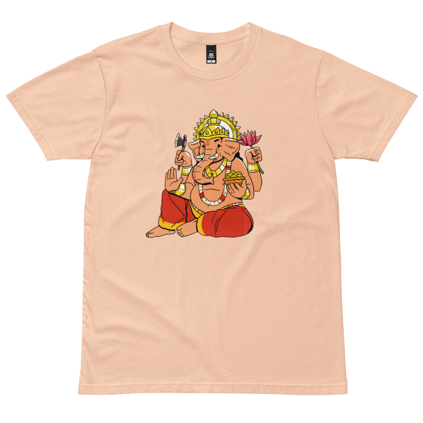 Men's staple tee: Lord Ganesh, Nepali script