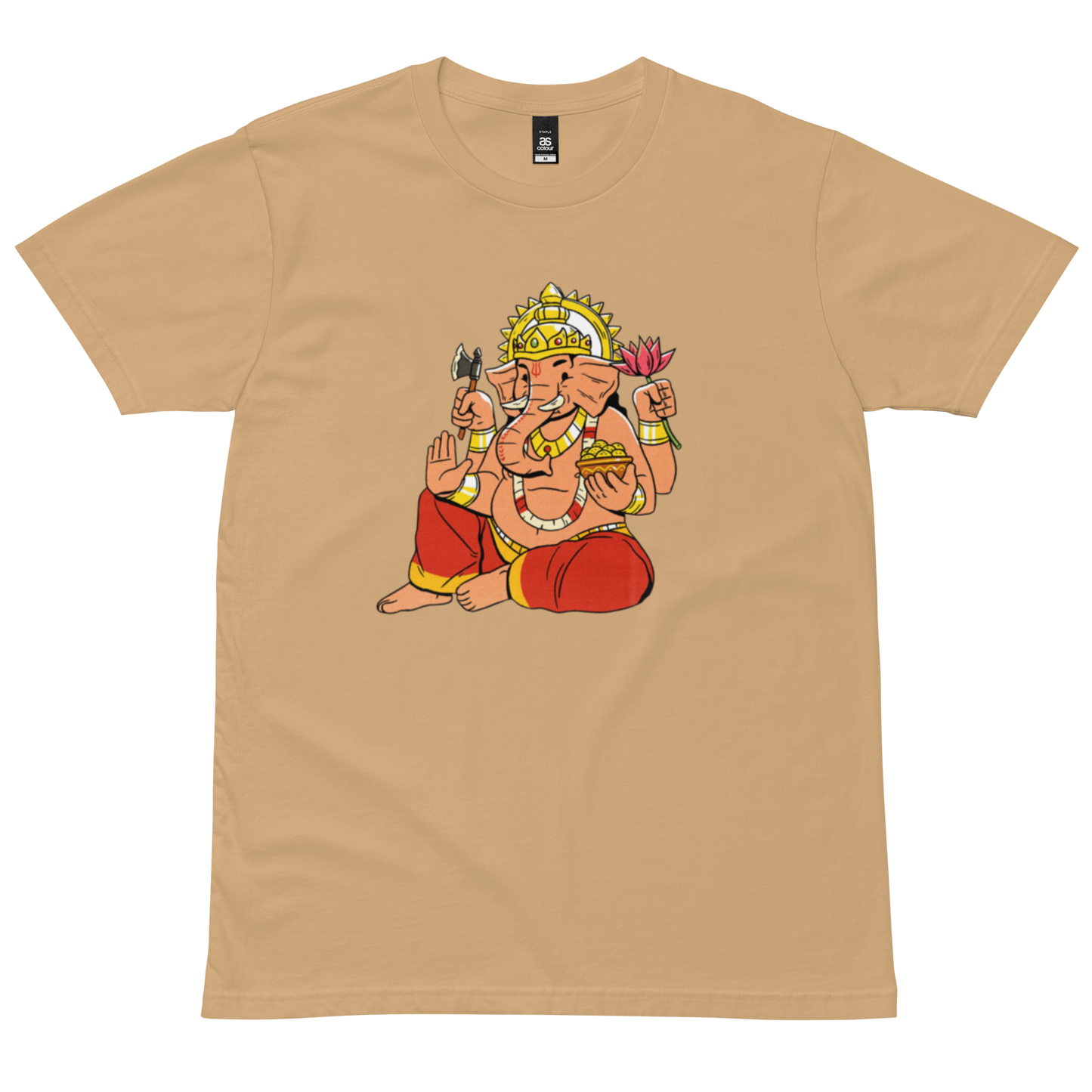 Men's staple tee: Lord Ganesh, Nepali script