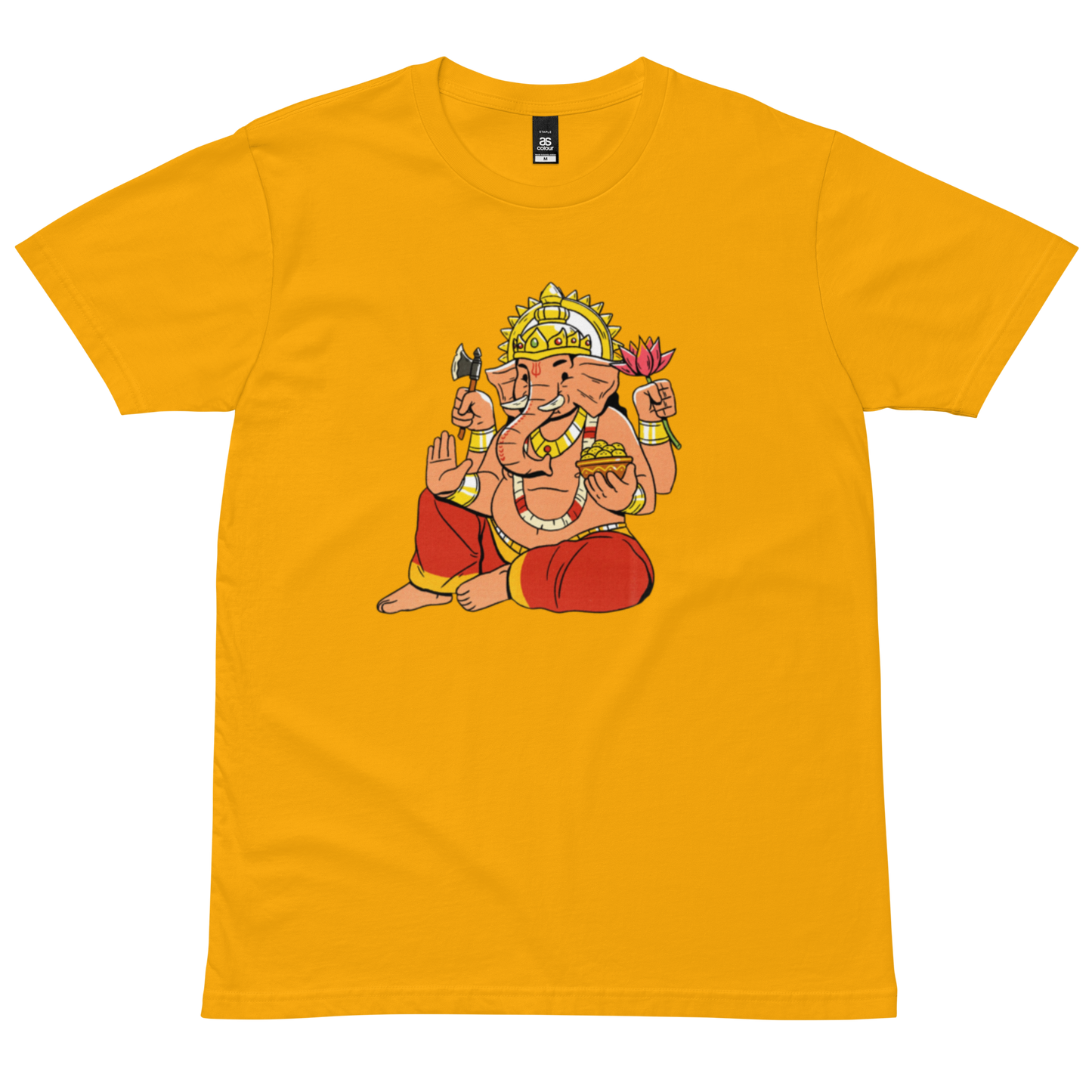 Men's staple tee: Lord Ganesh, Nepali script