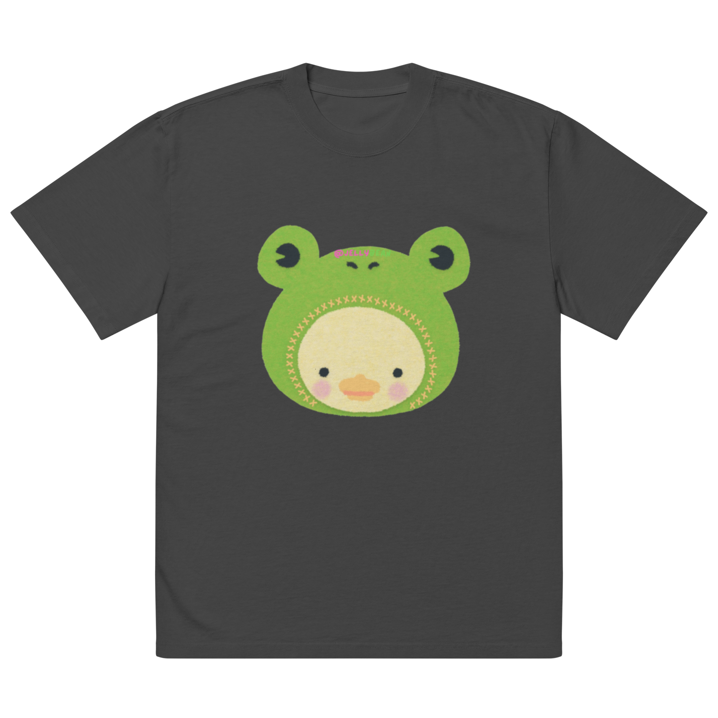Oversized faded Cotton t-shirt: Cute duckling