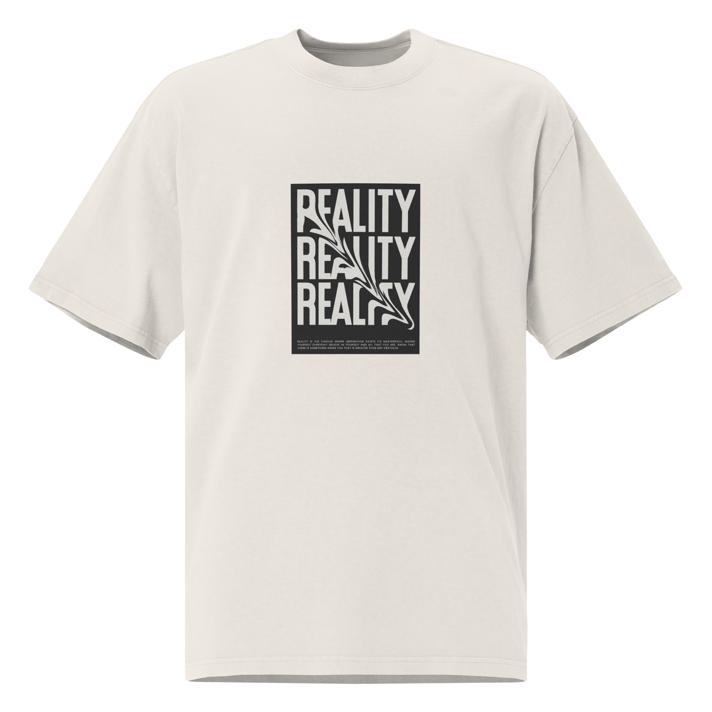 Oversized faded Cotton t-shirt: Reality