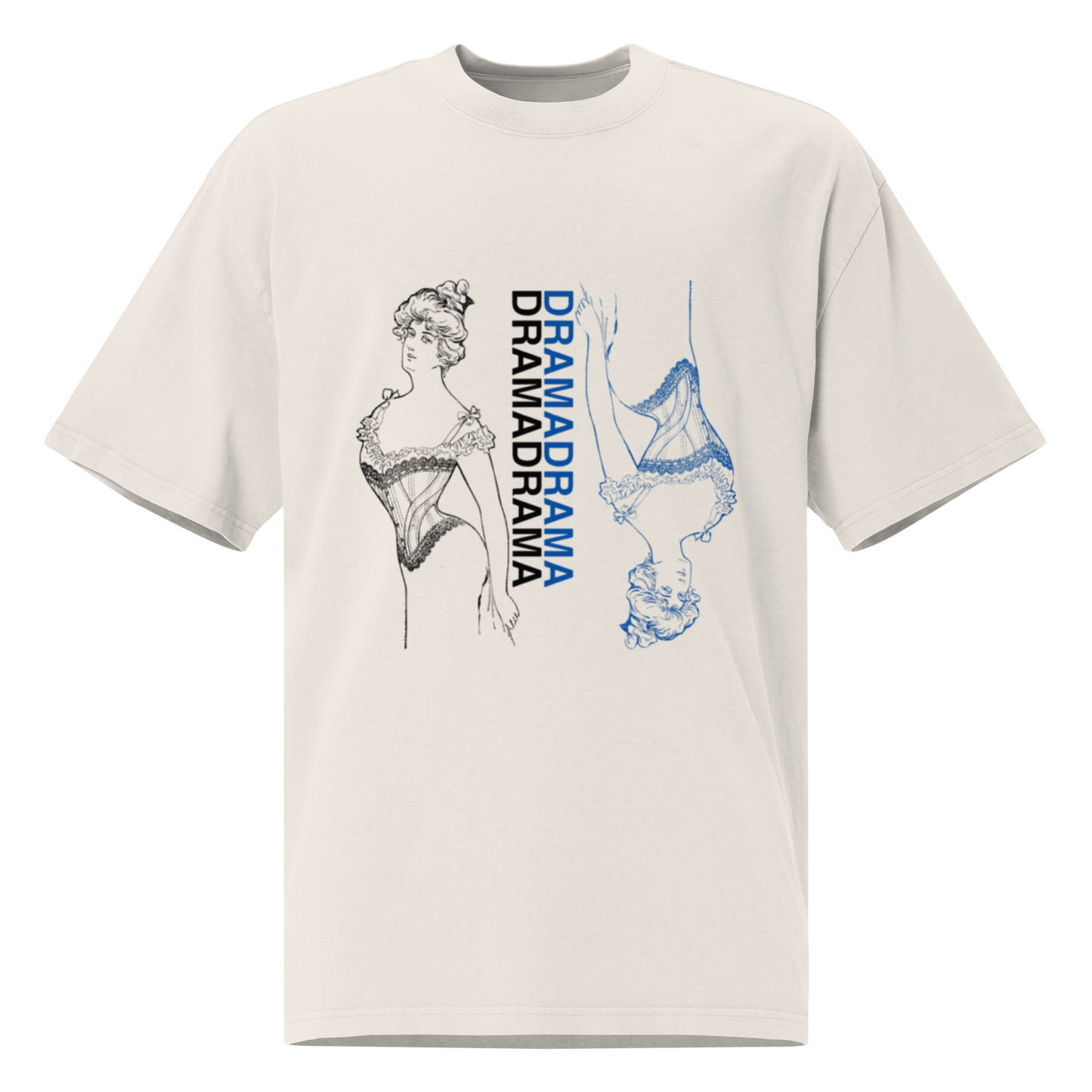 Oversized faded Cotton t-shirt: Drama