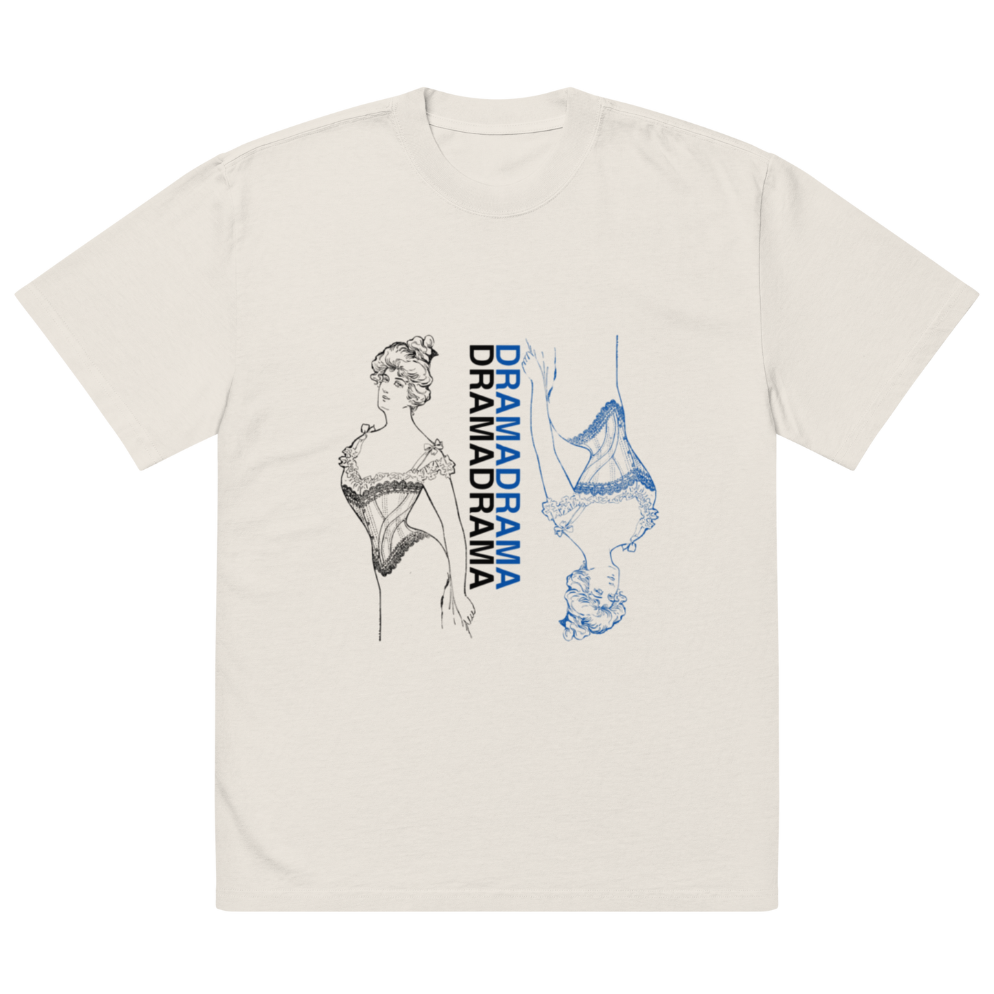 Oversized faded Cotton t-shirt: Drama