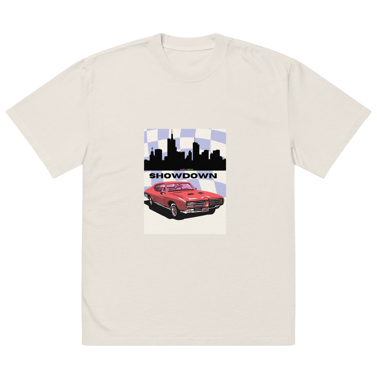 Oversized faded Cotton t-shirt: Showdown