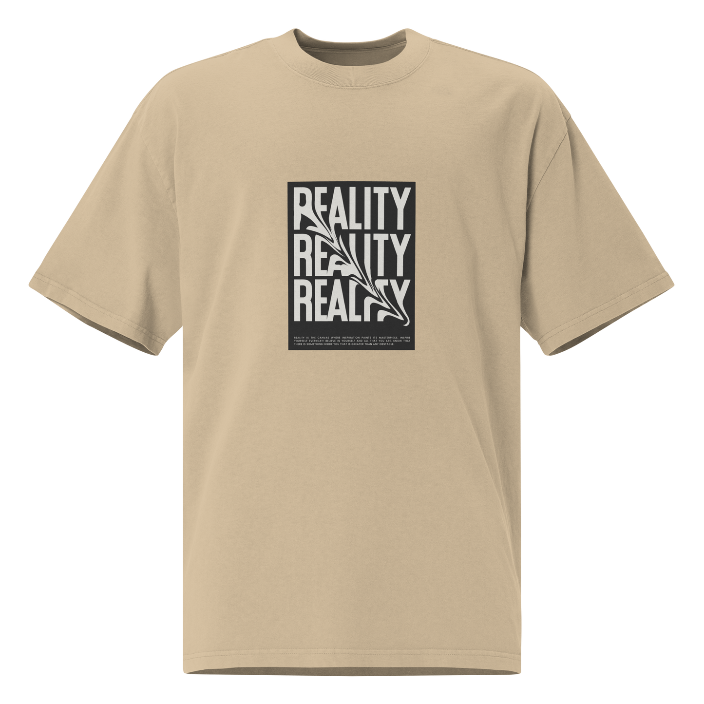 Oversized faded Cotton t-shirt: Reality