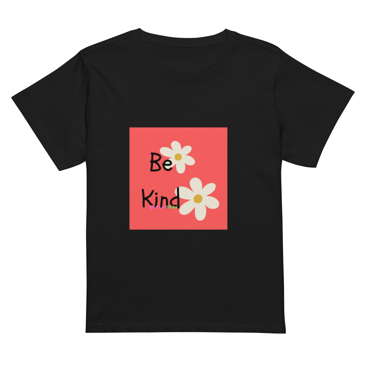Women’s high-waisted Cotton t-shirt: Be Kind