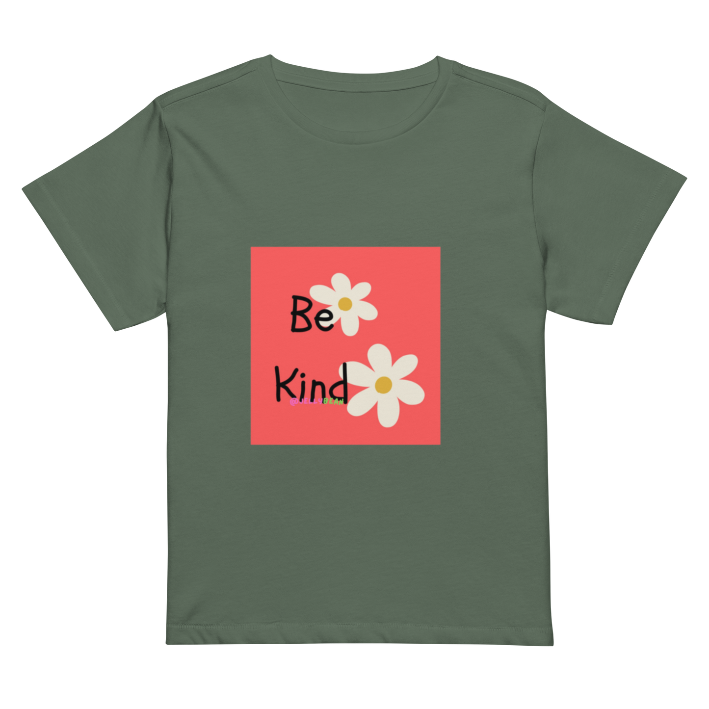 Women’s high-waisted Cotton t-shirt: Be Kind