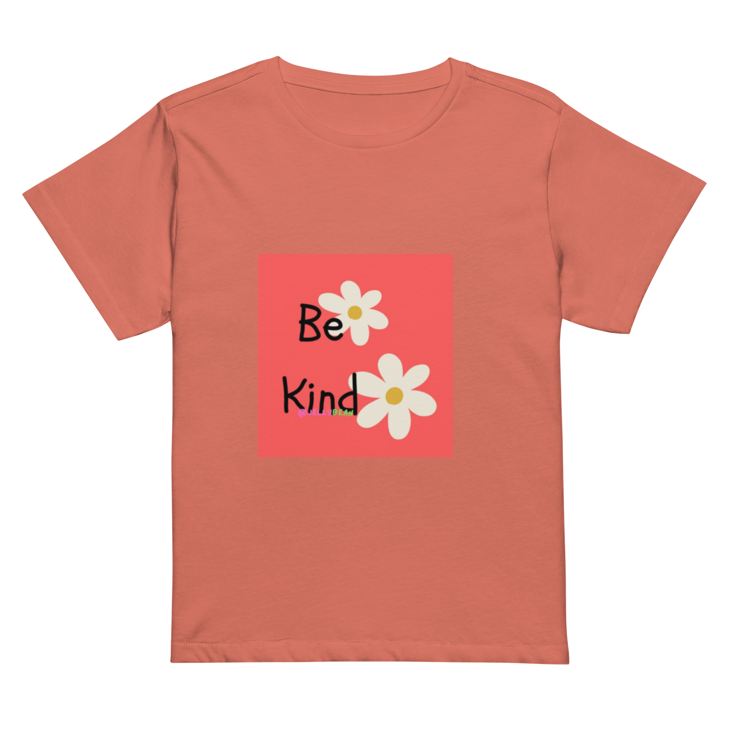 Women’s high-waisted Cotton t-shirt: Be Kind
