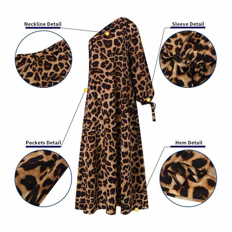 Chiffon Animal Print Dress