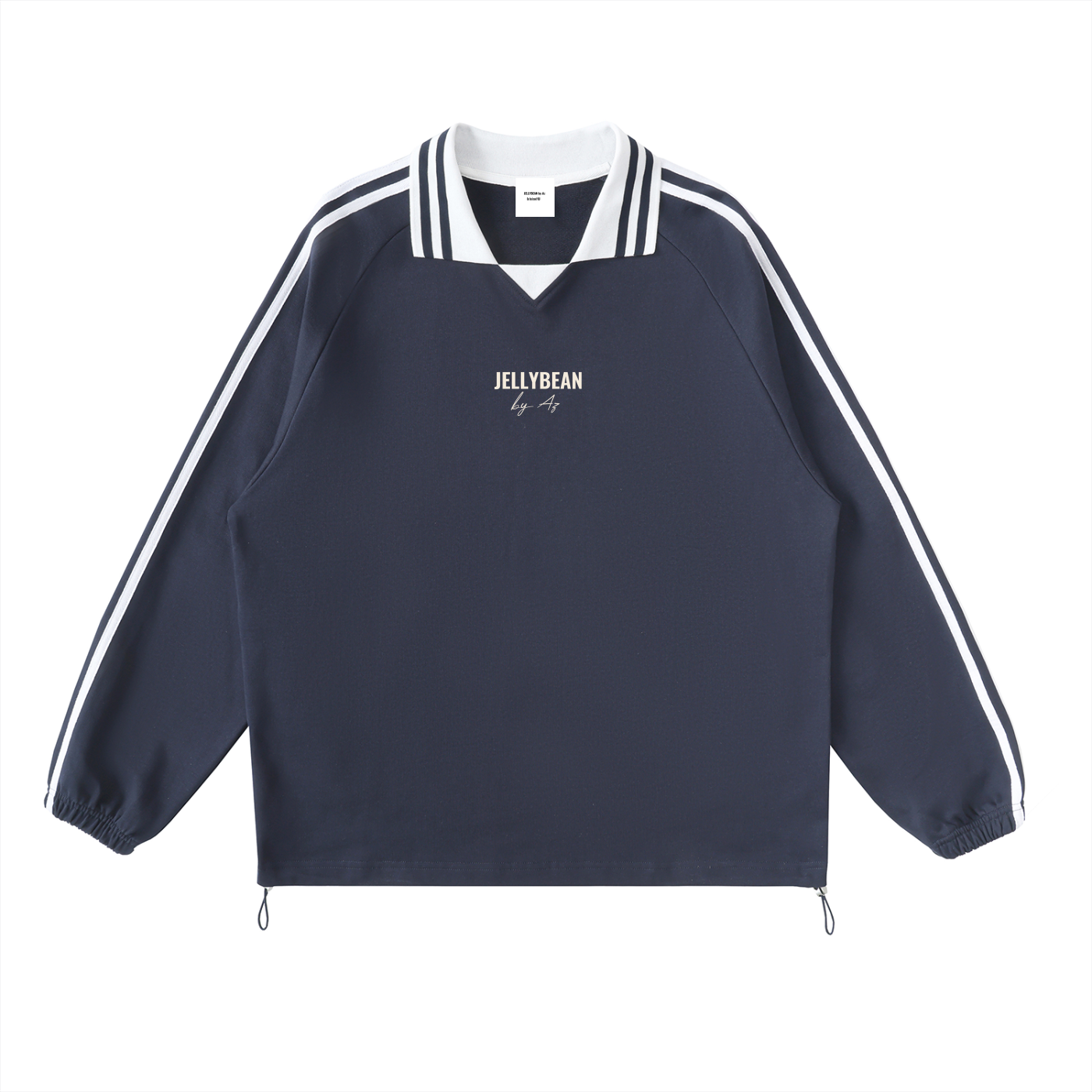 Double Take Collared Unisex Sweatshirt