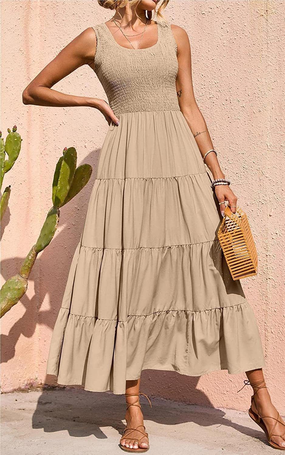 Harriet Dresses | Sleeveless Tiered Maxi Dress