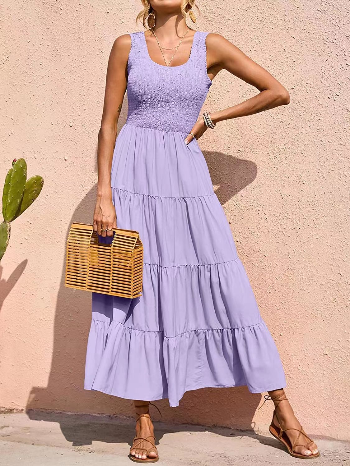 Harriet Dresses | Sleeveless Tiered Maxi Dress