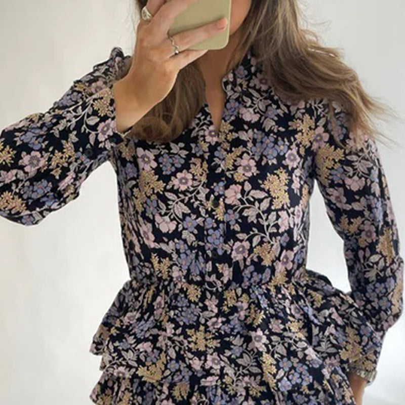 Floral dress | Long sleeve