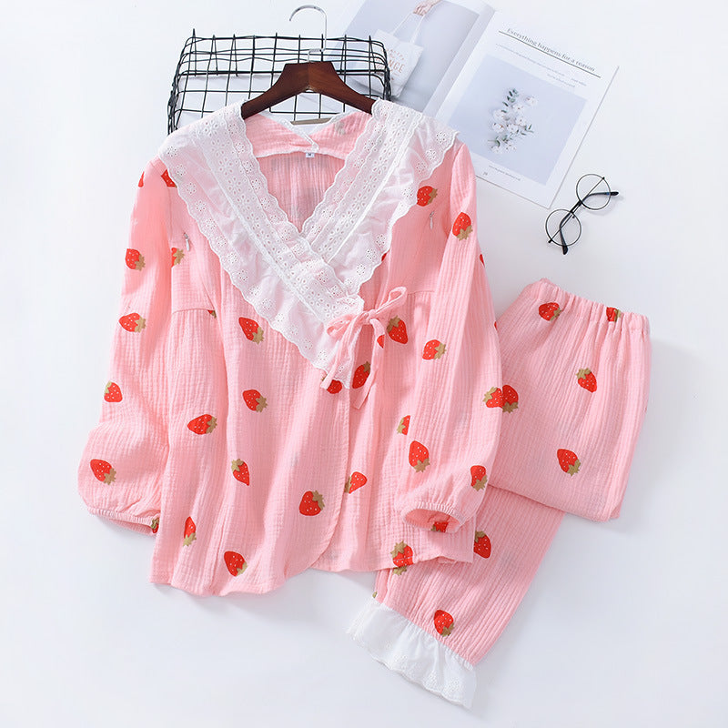 Strawberry/Peach Pajamas Set