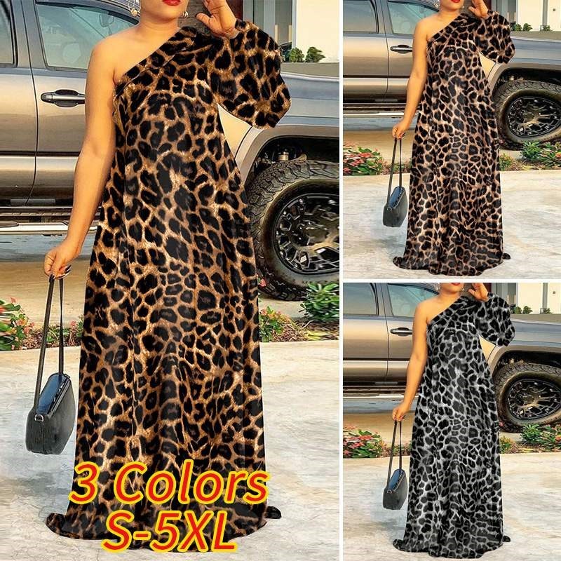 Chiffon Animal Print Dress