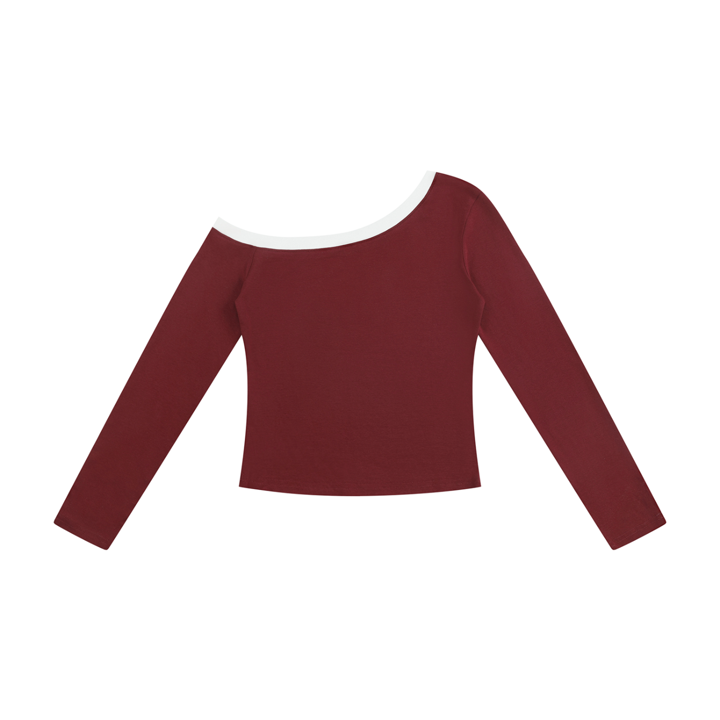 Women’s Color Block Off-the-Shoulder T-Shirt