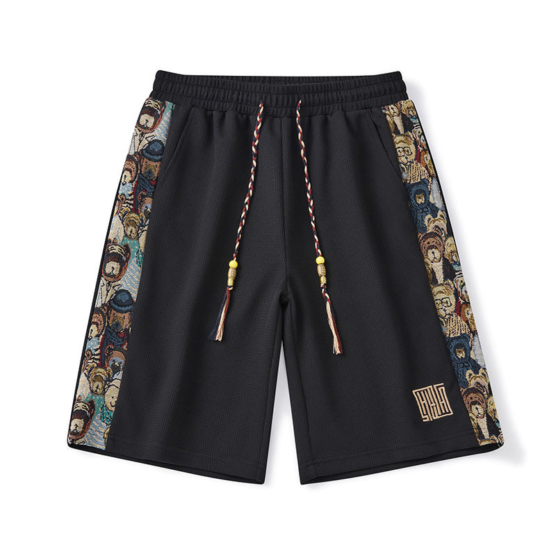 Stitching Embroidery | Men's Summer Thin Casual Shorts