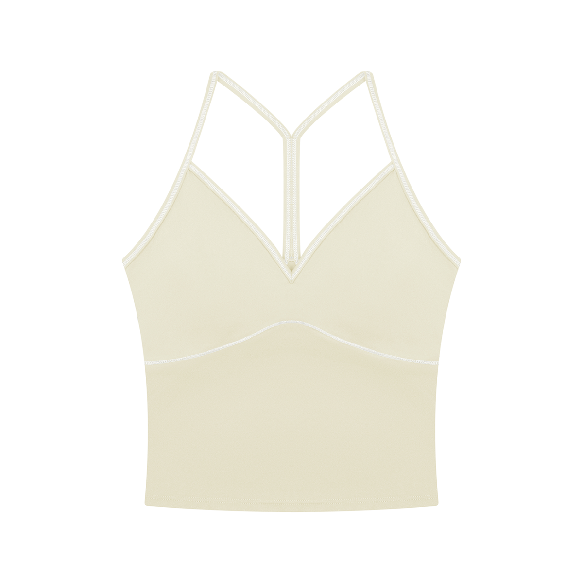 Solene Tank | Contrast V-Neck Active Tank Top
