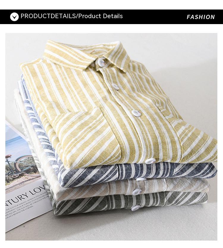 Striped Cotton Casual Shirt