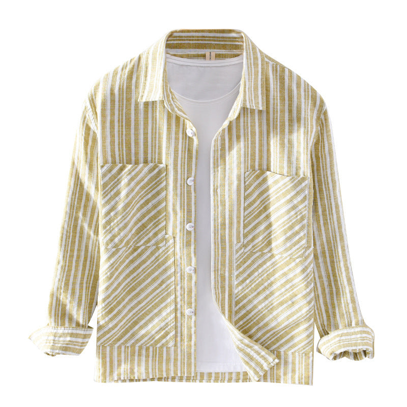 Striped Cotton Casual Shirt