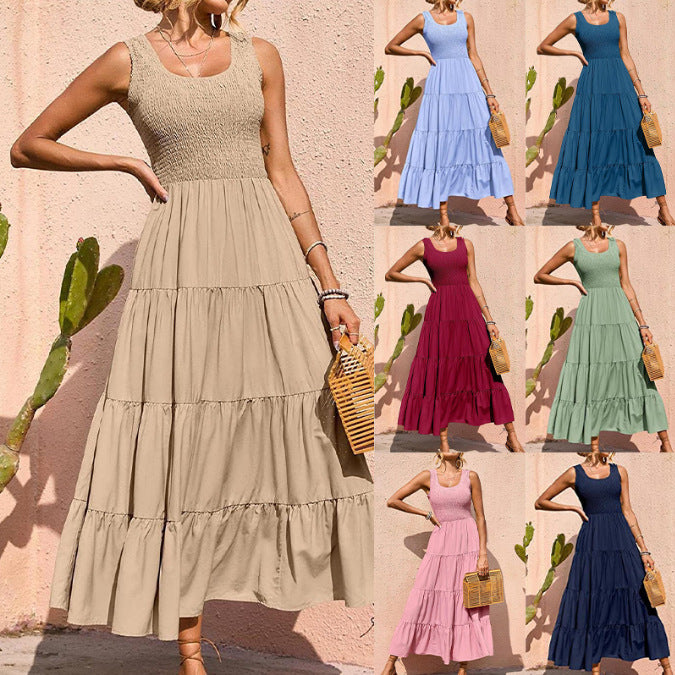 Harriet Dresses | Sleeveless Tiered Maxi Dress