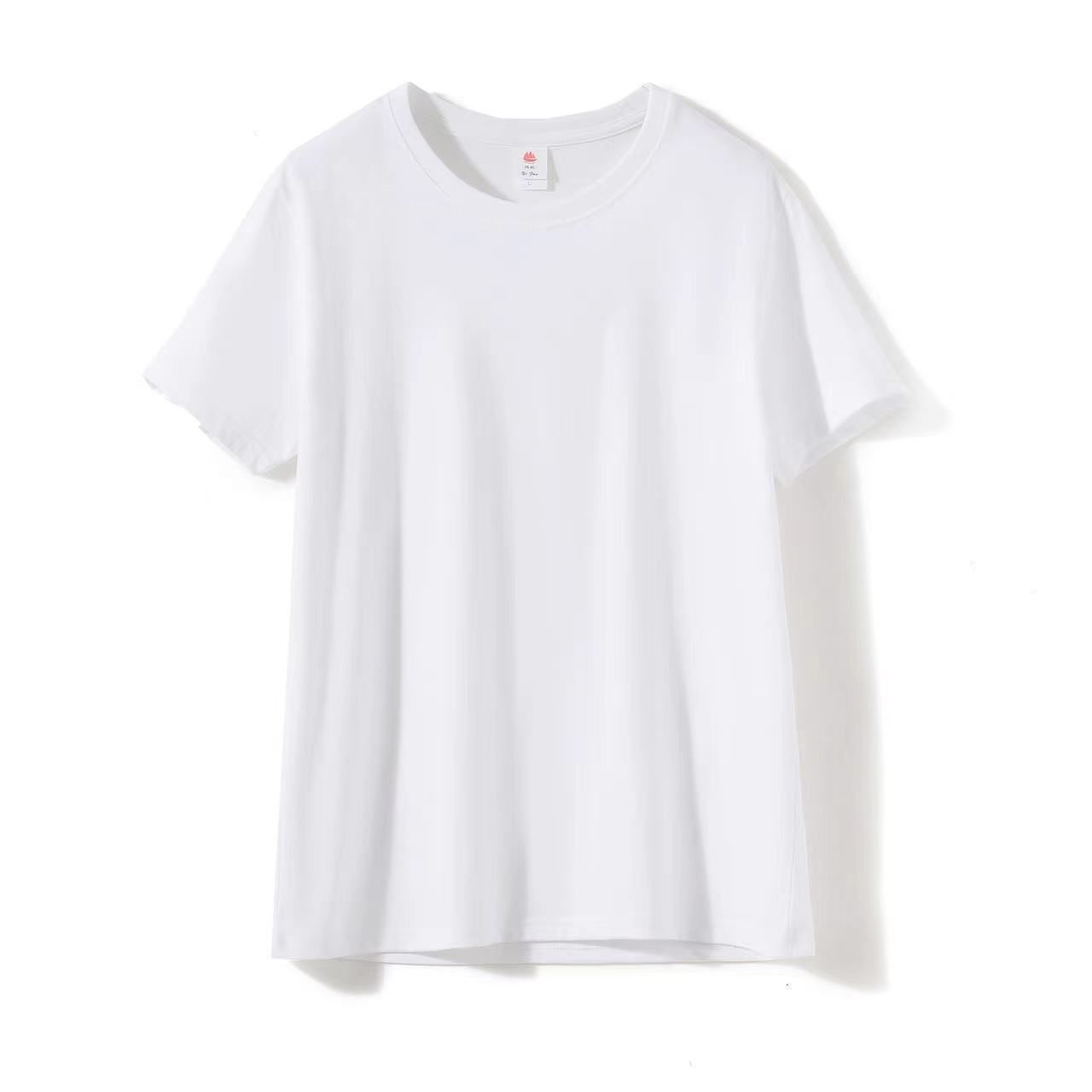 Round Neck Men's Short-sleeves Plain T-shirt