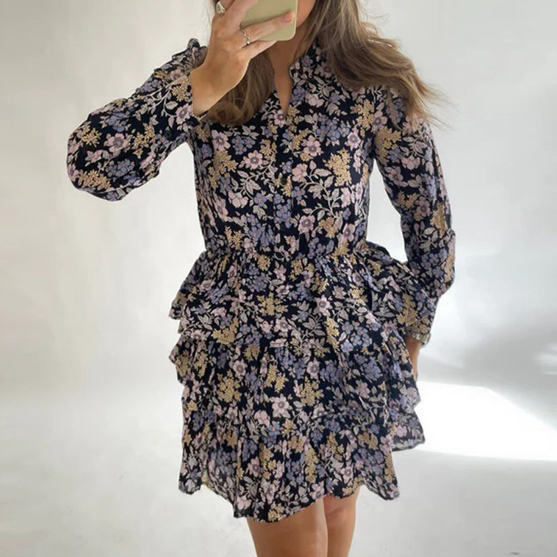 Floral dress | Long sleeve