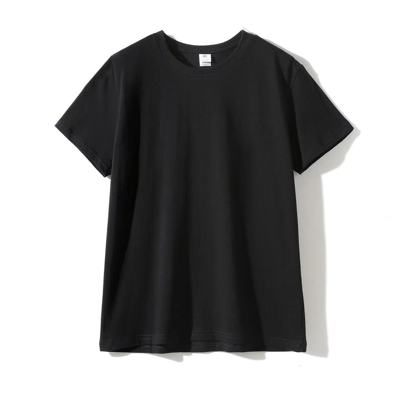 Round Neck Men's Short-sleeves Plain T-shirt