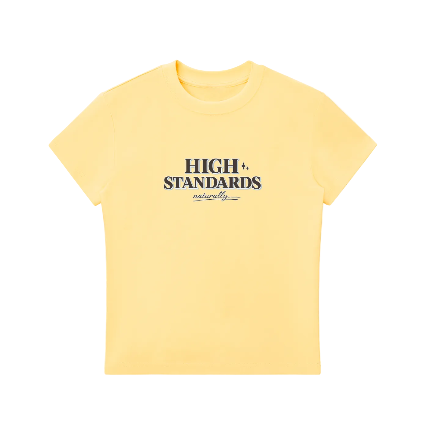 HIGH STANDARDS Tee | Women’s Premium Bodycon Cotton T-Shirt