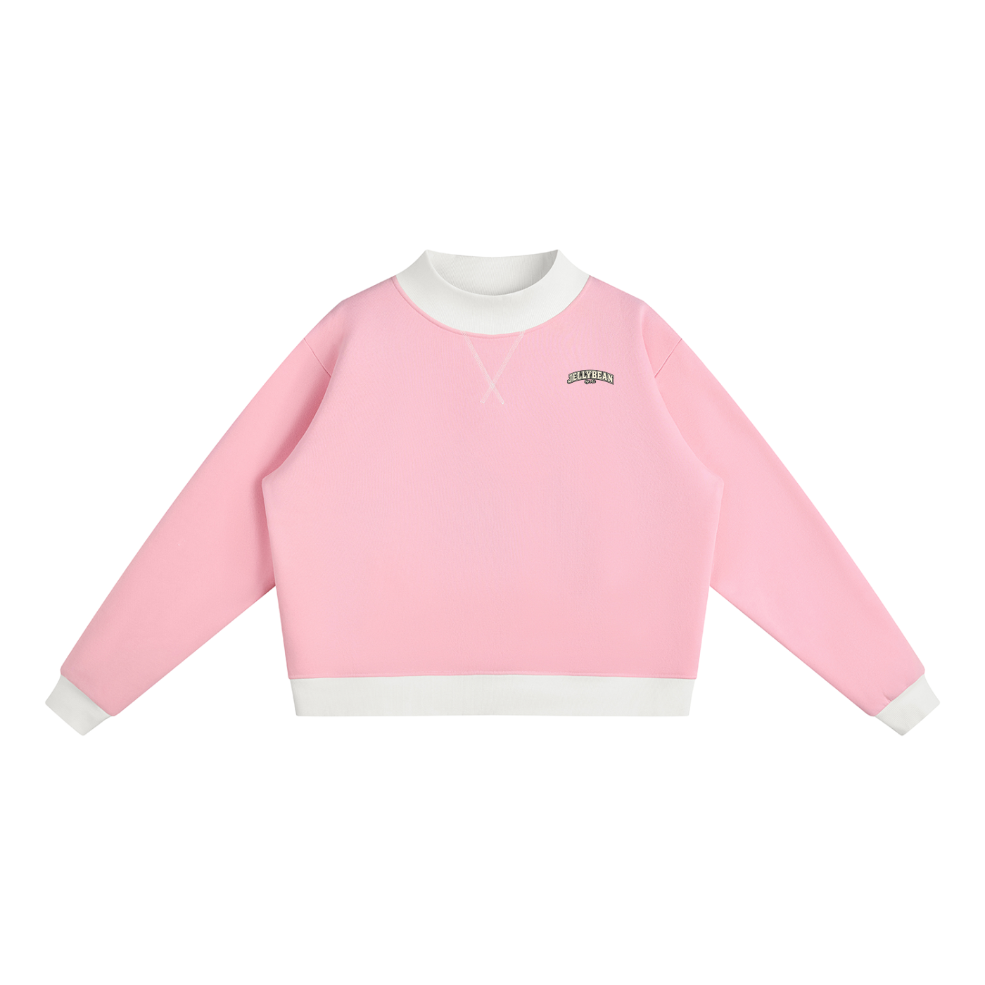 Harper Contrast Crop Sweatshirt | Premium 350 GSM