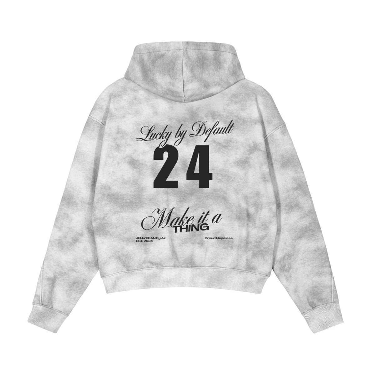 Lucky by Default | Washed Hooded Jacket