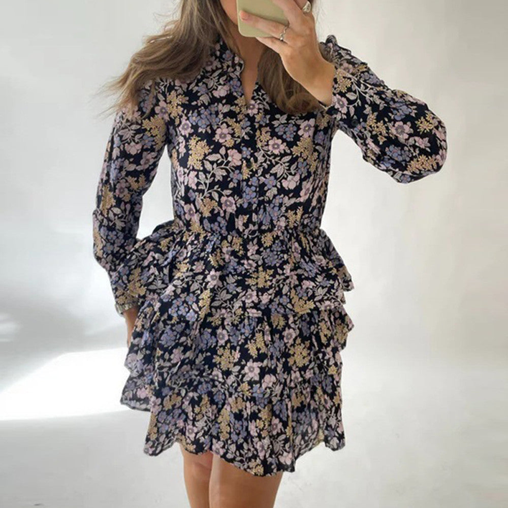 Floral dress | Long sleeve