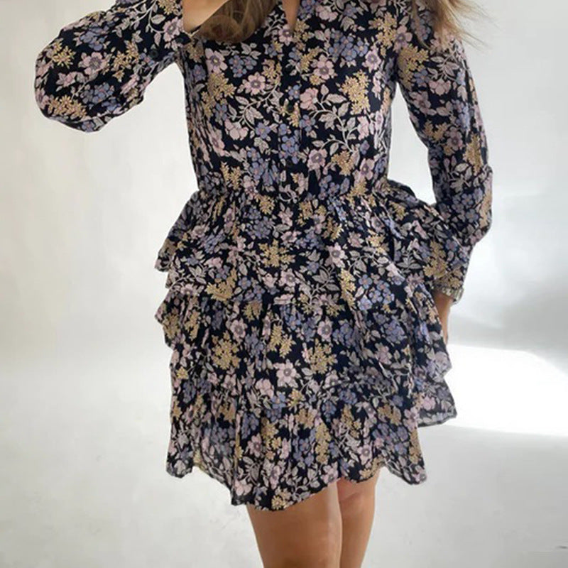 Floral dress | Long sleeve