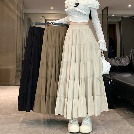 High Waist A- Line Flowy Skirt