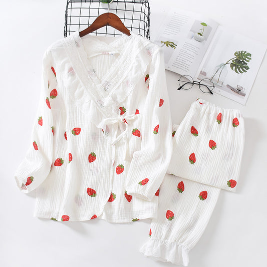 Strawberry/Peach Pajamas Set