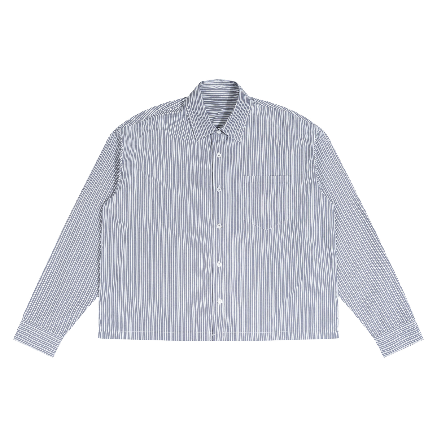 Sunday Shirt | Unisex Boxy Striped Button-Up Shirt