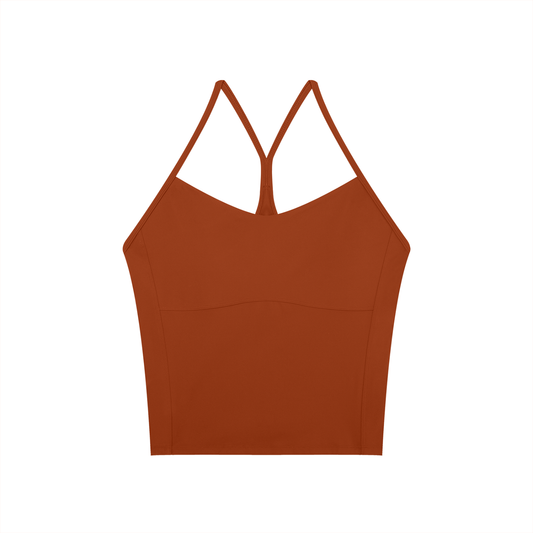 Flow Strappy Longline Sports Bra | Women’s Yoga Crop Top