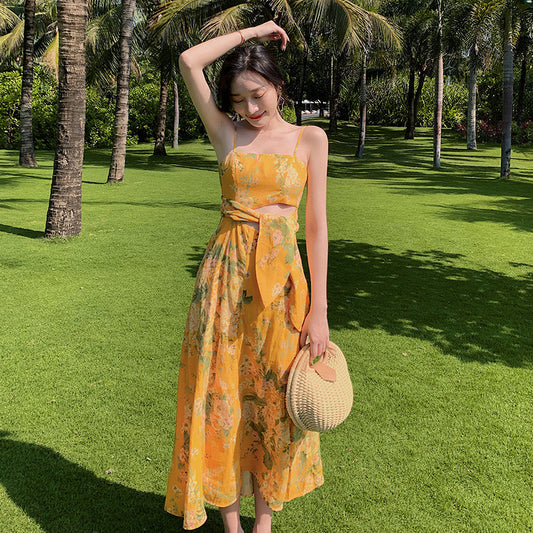 Miss summer | Yellow beach dress