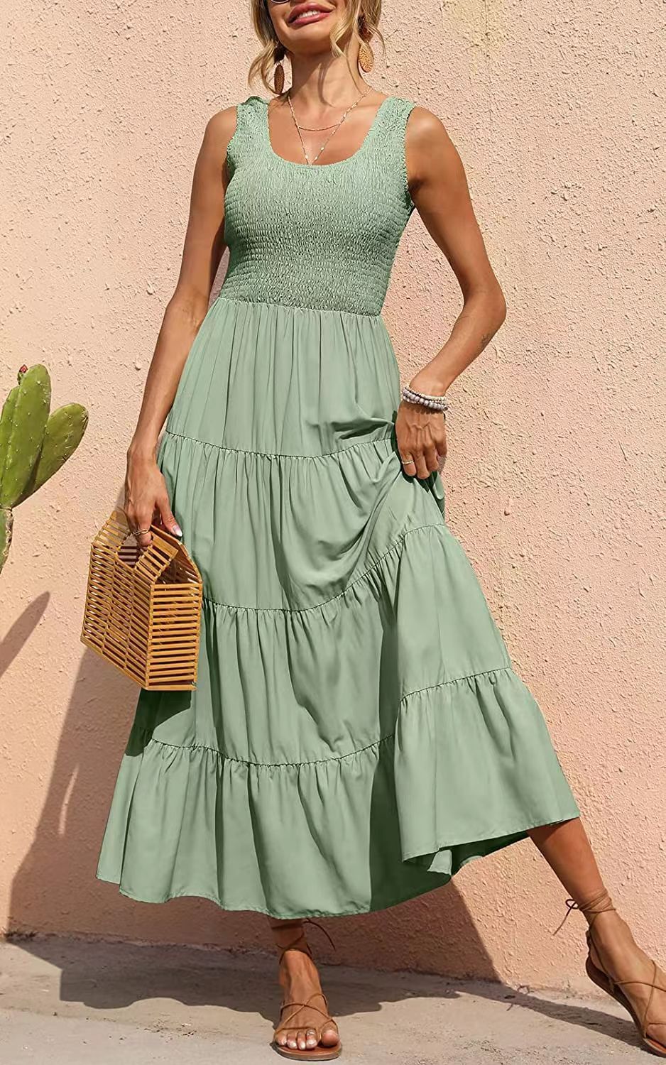 Harriet Dresses | Sleeveless Tiered Maxi Dress