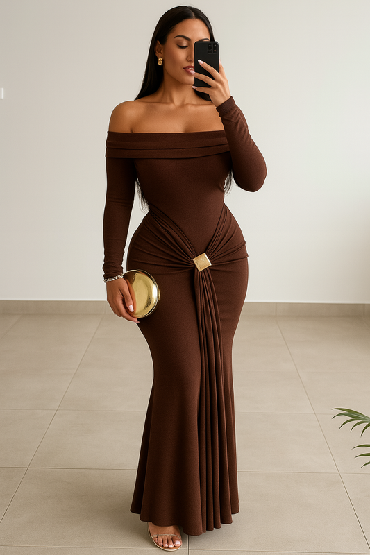 Miss Brown | Long sleeved dress