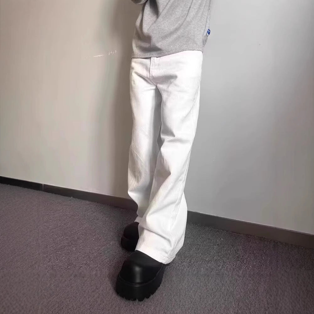 Ritz White Jeans | Men’s Wide-Leg Street Denim