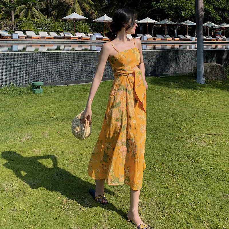 Miss summer | Yellow beach dress