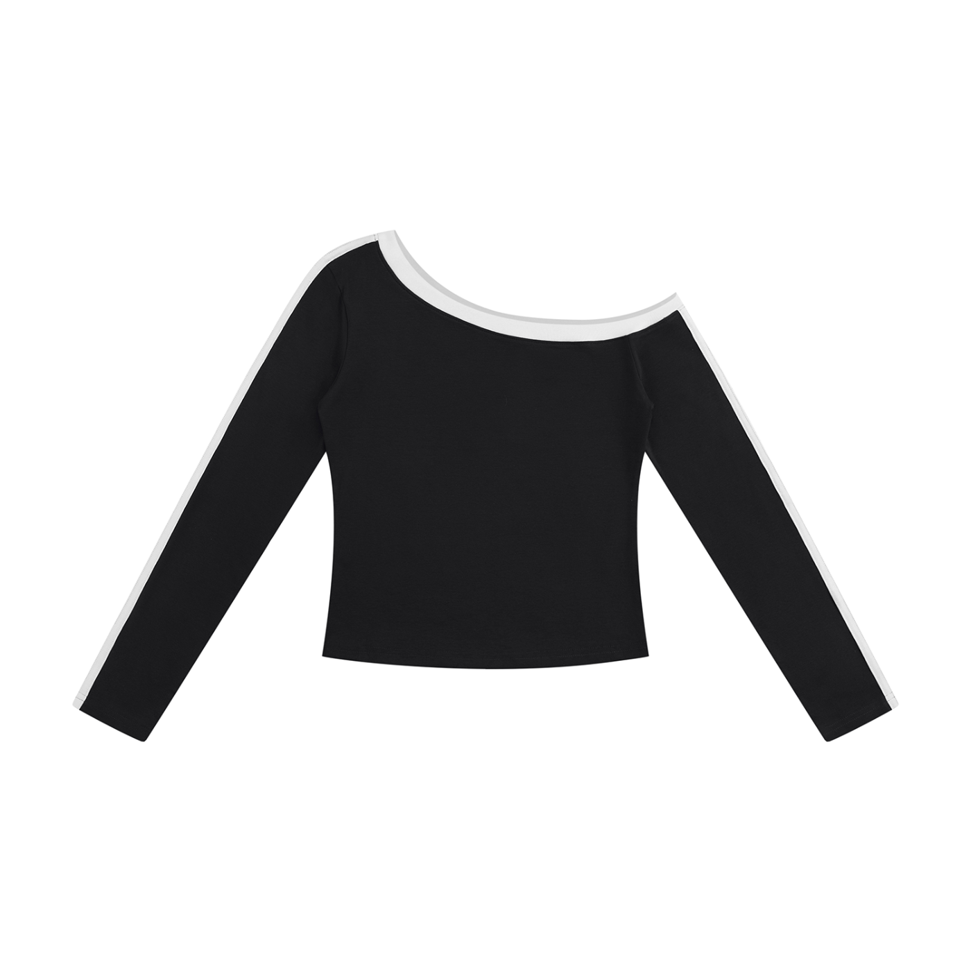 Women’s Color Block Off-the-Shoulder T-Shirt