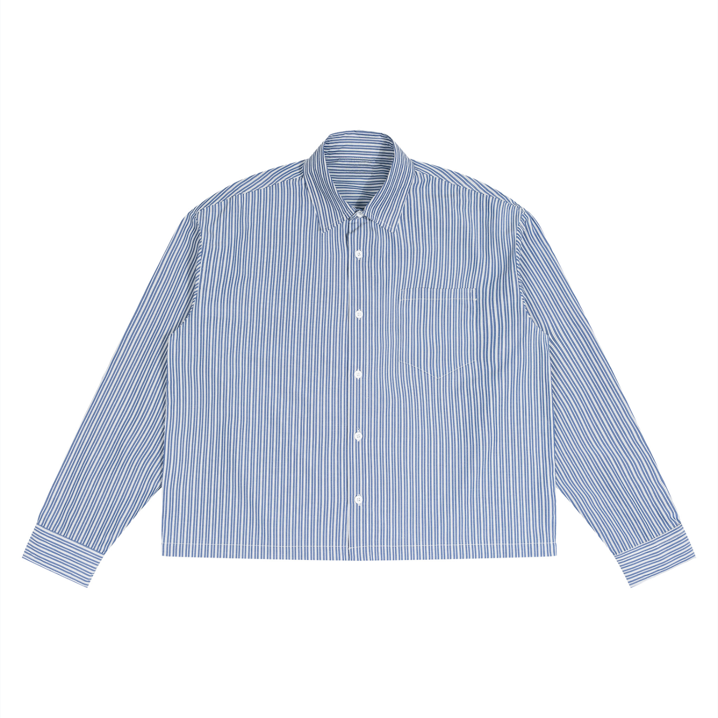 Sunday Shirt | Unisex Boxy Striped Button-Up Shirt